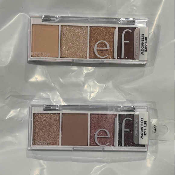 E.l.f. Bite-Size Eyeshadow Palette Bundle of 2.“Rose Water” & “Cream & Sugar”NEW - Picture 1 of 7